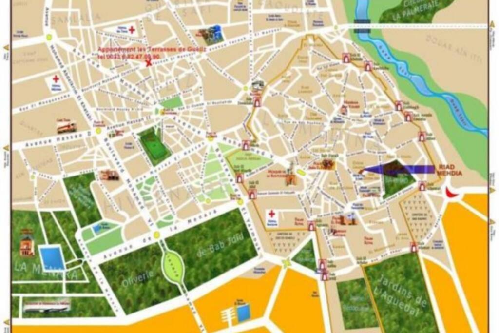 Les Terrasses De Gueliz Apartman Marrákes Kültér fotó